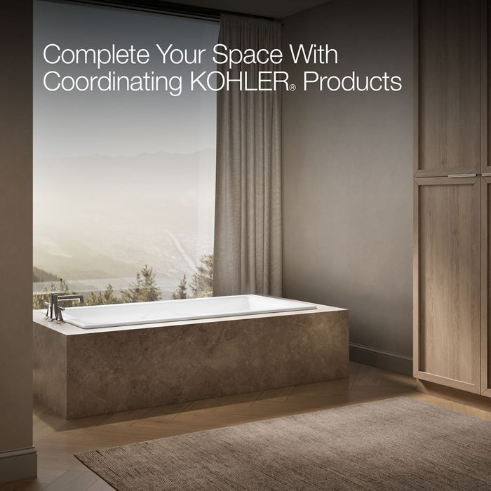 KOHLER K-863 Tea-for-Two 71-3/4" x 36" drop-in bath, white - view 3