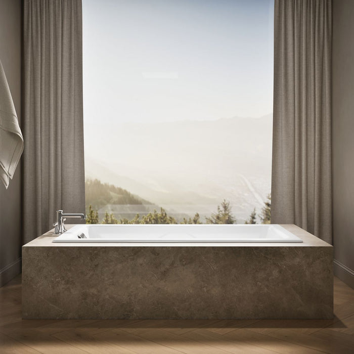 KOHLER K-863 Tea-for-Two 71-3/4" x 36" drop-in bath, white - view 4