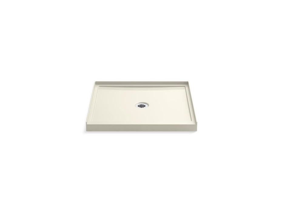 KOHLER K-8644 Rely 36" x 34" alcove shower base, center drain, biscuit