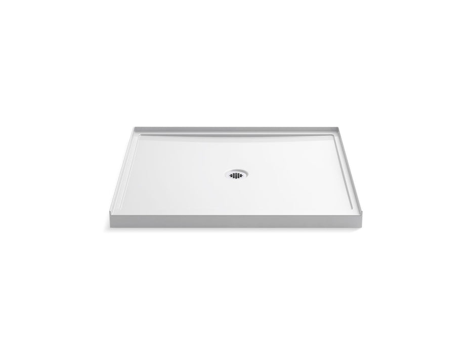 KOHLER K-8648 Rely 48" x 42" alcove shower base, center drain, white