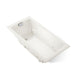 KOHLER K-865-JHD Tea-for-Two 71-3/4" x 36" drop-in/undermount whirlpool bath, biscuit
