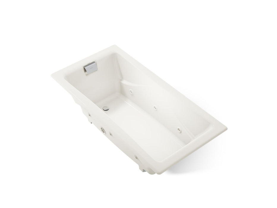 KOHLER K-865-JHD Tea-for-Two 71-3/4" x 36" drop-in/undermount whirlpool bath, biscuit