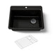KOHLER K-8668-1A1 Riverby 27" top-mount single-bowl kitchen sink, black black - view 5