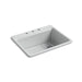 KOHLER K-8668-3A1 Riverby 27" top-mount single-bowl kitchen sink, ice grey
