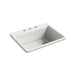 KOHLER K-8668-3A1 Riverby 27" top-mount single-bowl kitchen sink, sea salt