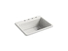 KOHLER K-8668-4A1 Riverby 27" top-mount single-bowl kitchen sink, sea salt