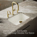 KOHLER K-8668-5UA1 Riverby 27" undermount single-bowl kitchen sink, biscuit - view 4