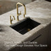 KOHLER K-8668-5UA1 Riverby 27" undermount single-bowl kitchen sink, black black - view 4