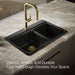 KOHLER K-8669-1A1 Riverby 33" top-mount double-bowl kitchen sink, black black - view 4