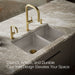 KOHLER K-8669-5UA1 Riverby 33" undermount double-bowl kitchen sink, truffle - view 4