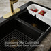 KOHLER K-8679-3A2 Riverby 33" top-mount double-bowl workstation kitchen sink, black black - view 4