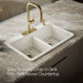 KOHLER K-8679-4A1 Riverby 33" top-mount double-bowl kitchen sink, biscuit - view 3