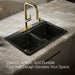 KOHLER K-8679-4A1 Riverby 33" top-mount double-bowl kitchen sink, black black - view 4