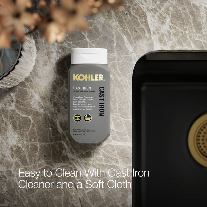 KOHLER K-8679-5UA1 Riverby 33" undermount double-bowl kitchen sink, black black - view 4