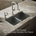 KOHLER K-8679-5UA1 Riverby 33" undermount double-bowl kitchen sink, thunder grey - view 4