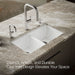 KOHLER K-8679-5UA1 Riverby 33" undermount double-bowl kitchen sink, white - view 4