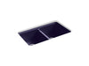 KOHLER K-8679-5UA3 Riverby 33" undermount double-bowl workstation kitchen sink, indigo blue