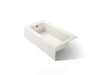 KOHLER K-875 Bellwether 60" x 32" alcove bath, left drain, biscuit