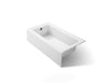 KOHLER K-875 Bellwether 60" x 32" alcove bath, left drain, white