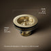 3/4 view of product with dimensions