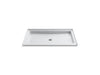 KOHLER K-9026 Purist 48" x 36" alcove shower base, center drain, white