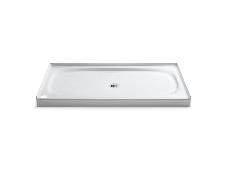 KOHLER K-9055 Salient 60" x 36" alcove shower base, center drain, white