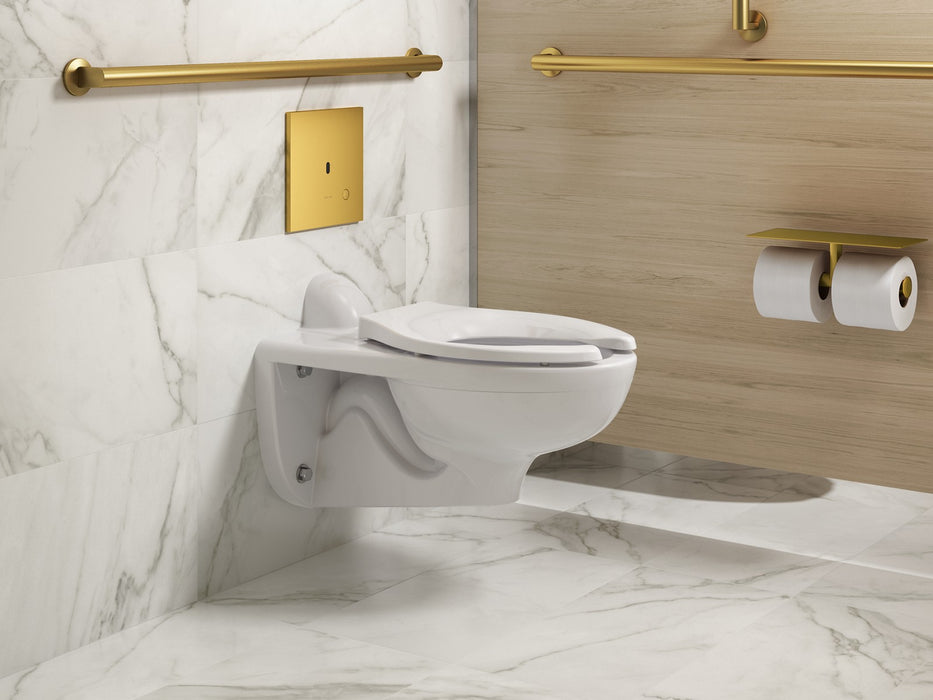 KOHLER K-90TB00N50 Mach Flex Metal faceplate for concealed touchless toilet flushometer, 1.28 gpf, vibrant brushed...