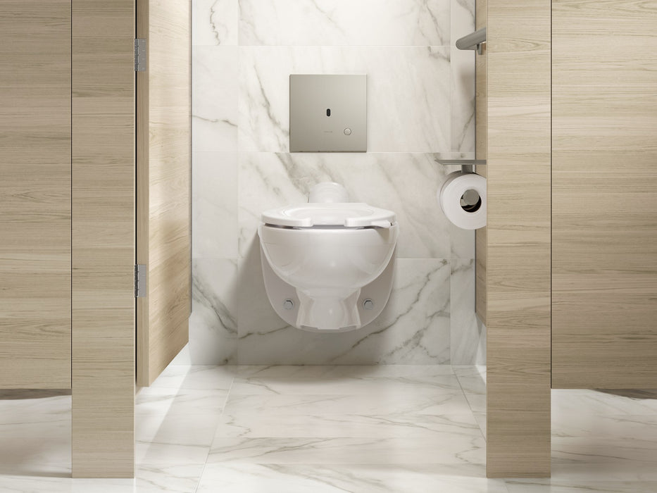 KOHLER K-90TB00N50 Mach Flex Metal faceplate for concealed touchless toilet flushometer, 1.28 gpf, vibrant brushed nickel...