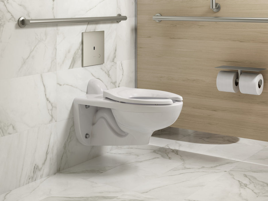 KOHLER K-90TB00N50 Mach Flex Metal faceplate for concealed touchless toilet flushometer, 1.28 gpf, vibrant brushed nickel...