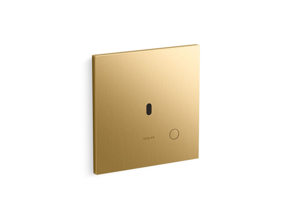 KOHLER K-90UB00G40 Mach Flex Metal Faceplate for Concealed Touchless Urinal Flushometer, 0.5 GPF, Vibrant Brushed Moderne Bra