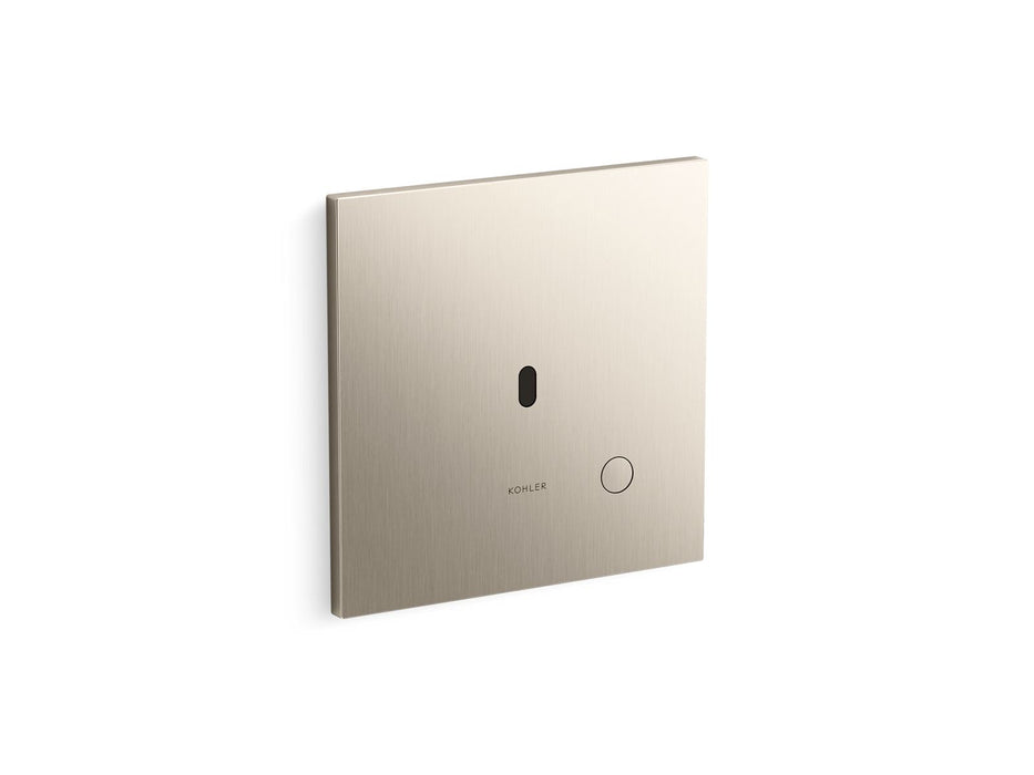 KOHLER K-90UB00G40 Mach Flex Metal Faceplate for Concealed Touchless Urinal Flushometer, 0.5 GPF, Vibrant Brushed Nickel - 3/