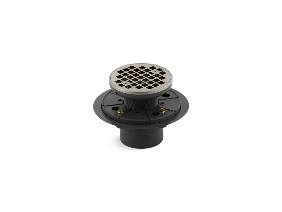 KOHLER K-9135 Clearflo Round design tile-in shower drain, vibrant brushed nickel
