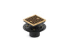 KOHLER K-9136 Clearflo Square design tile-in shower drain, vibrant brushed moderne brass