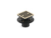 KOHLER K-9136 Clearflo Square design tile-in shower drain, vibrant french gold