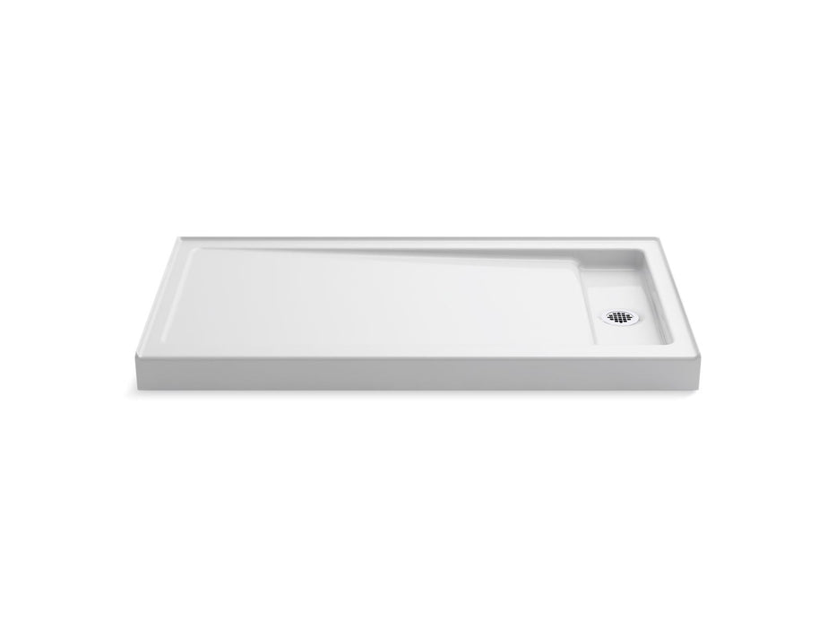 KOHLER K-9164 Bellwether 60" x 32" alcove shower base, right drain, white