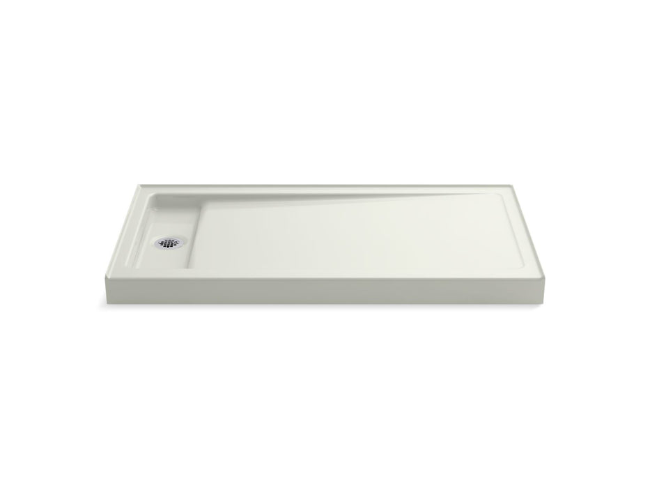 KOHLER K-9165 Bellwether 60" x 32" alcove shower base, left offset drain, dune