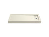 KOHLER K-9166 Bellwether 60" x 32" alcove shower base, right offset drain, biscuit