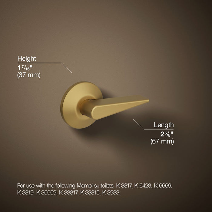 KOHLER K-9167-R Memoirs Trip lever, vibrant brushed moderne brass - view 5