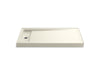 KOHLER K-9177 Bellwether 60" x 34" alcove shower base, left drain, biscuit