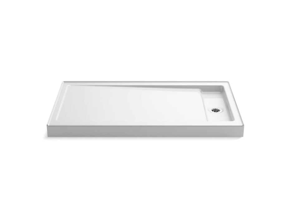 KOHLER K-9178 Bellwether 60" x 34" alcove shower base, right drain, white