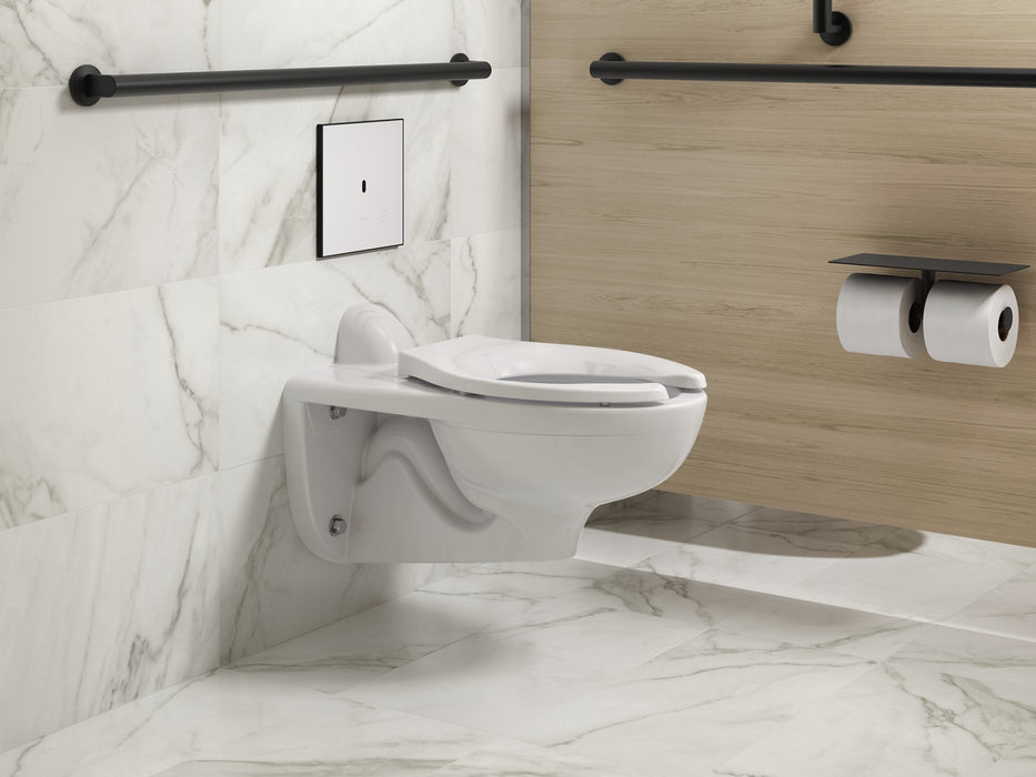 KOHLER K-91TB10L50-0WH Mach Flex Glass faceplate for concealed touchless toilet flushometer, 1.1 gpf, matte black - view 2