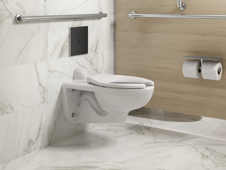 KOHLER K-91TB10L50-7BK Mach Flex Glass faceplate for concealed touchless toilet flushometer, 1.1 gpf, polished chrome -...