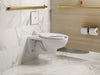 KOHLER K-91TB10N50-0WH Mach Flex Glass faceplate for concealed touchless toilet flushometer, 1.28 gpf, vibrant brushed...