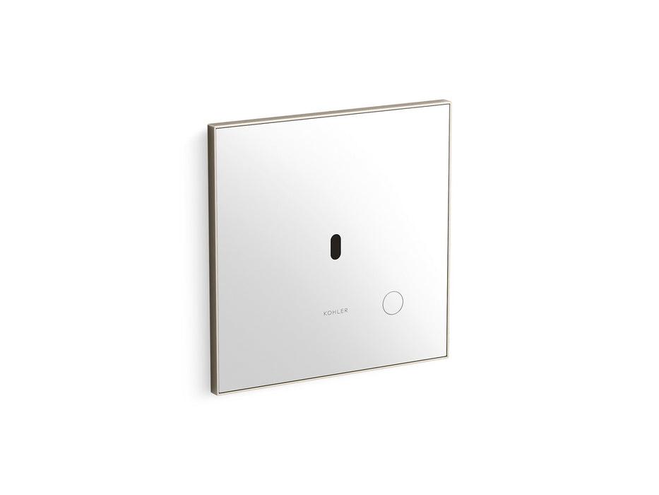 KOHLER K-91TB10N50-0WH Mach Flex Glass faceplate for concealed touchless toilet flushometer, 1.28 gpf, vibrant brushed nickel