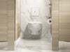 KOHLER K-91TB10N50-0WH Mach Flex Glass faceplate for concealed touchless toilet flushometer, 1.28 gpf, vibrant brushed...