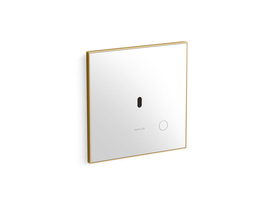 KOHLER K-91TB10R50-0WH Mach Flex Glass Faceplate for Concealed Touchless Toilet Flushometer, 1.6 GPF, Vibrant Brushed Moderne