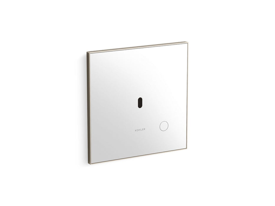 KOHLER K-91TB10R50-0WH Mach Flex Glass Faceplate for Concealed Touchless Toilet Flushometer, 1.6 GPF, Vibrant Brushed Nickel 
