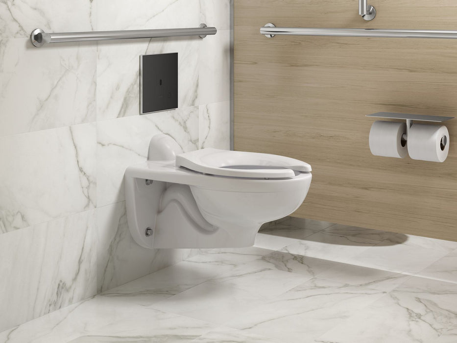 KOHLER K-91TB10R50-7BK Mach Flex Glass Faceplate for Concealed Touchless Toilet Flushometer, 1.6 GPF, Polished Chrome - image