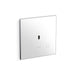 KOHLER K-91UB10D40-0WH Mach Flex Glass faceplate for concealed touchless urinal flushometer, 0.125 gpf, polished chrome