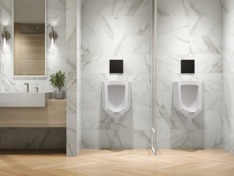KOHLER K-91UB10D40-7BK Mach Flex Glass faceplate for concealed touchless urinal flushometer, 0.125 gpf, vibrant brushed...
